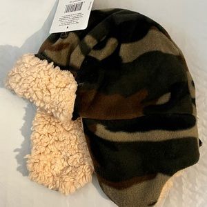 Boys Toddler ' Camo Fur Lined Trapper Hat NEW ☃️❄️⛄️❄️☃️❄️☃️